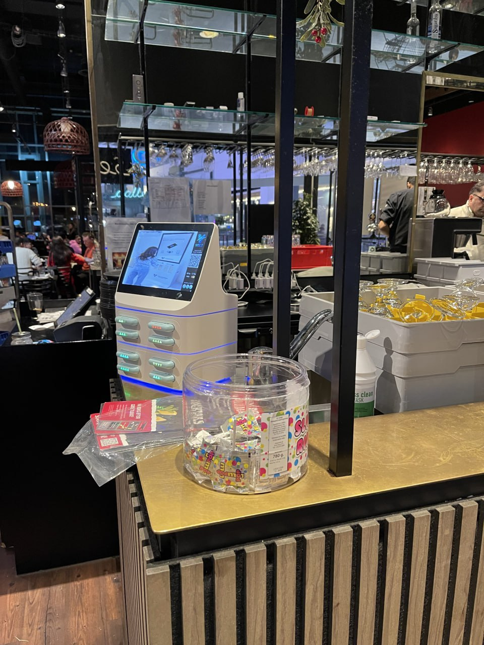 Shared Charging Equipment in Restaurant